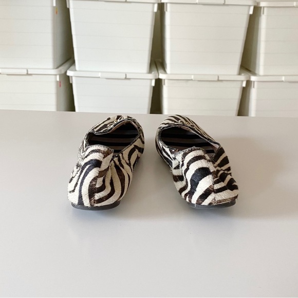 Henri Bendel Sole Ambition Zebra Calf Hair Loafers - Picture 5 of 7